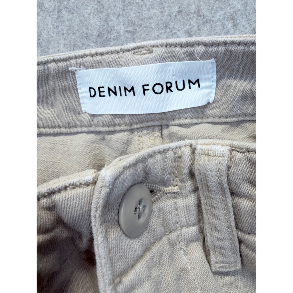 Denim‎ Forum The '90s Utility Hi-Rise Loose Pants Women 26 Beige Tan Carpenter - Picture 3 of 11